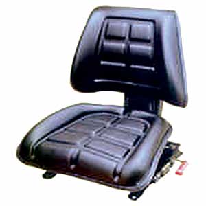 915999 - Black Trapezoid Back Forklift Seat
