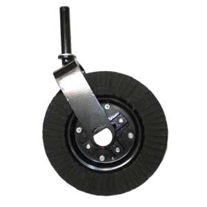 A 1233782 - 4' X 15' TAIL WHEEL ASSEMBLY - 1 1/4' YOKE – CAST IRON HUB - BUSHING