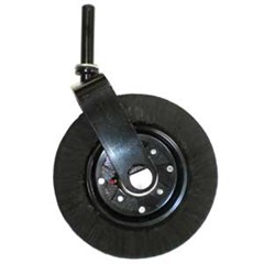 A 1233784 - 4' X 15' TAIL WHEEL ASSEMBLY - 1 1/4' YOKE - CAST IRON HUB - TAPERED BEARINGS