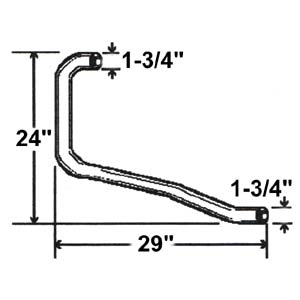 A 492710 - Horizontal Outlet Exhaust Pipe