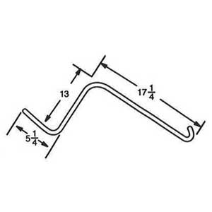 T16-0809 - RAKE TOOTH - TONUTTI .244 WIRE - 10/BDL